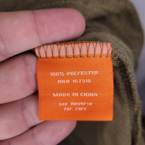 Negative Space Terry Polo Mens XL Army Green Towel Beach - Picture 10 of 11